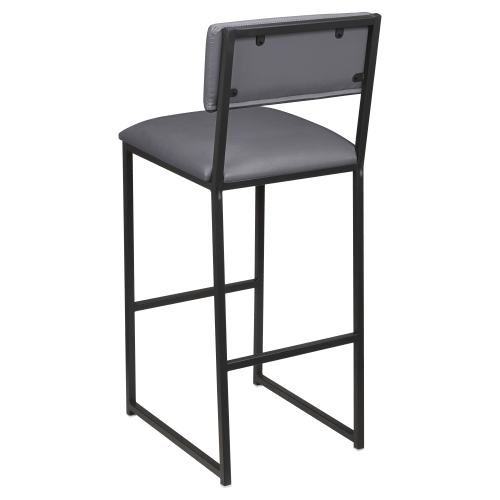 Indy Metal Bar Stool with Padded Back