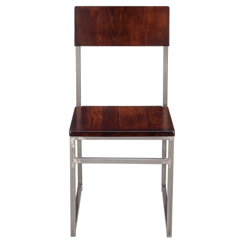 Indy Metal Chair with Wood Back