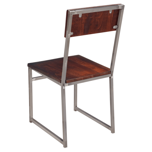 Indy Metal Chair with Wood Back