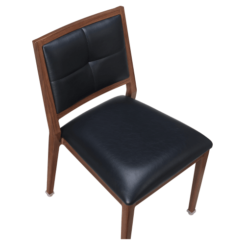 Quickship Milano Modern Aluminum Stack Chair