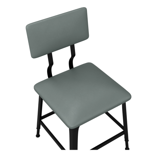 Massello Industrial Style Chair with Padded Back