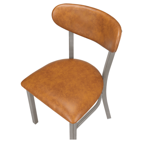 Curvy Metal Chair in Clear Coat