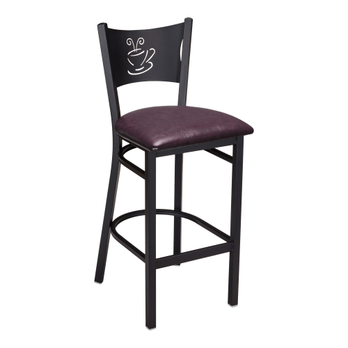 Coffee Cup Metal Restaurant Bar Stool
