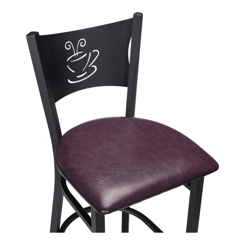 Coffee Cup Metal Restaurant Bar Stool