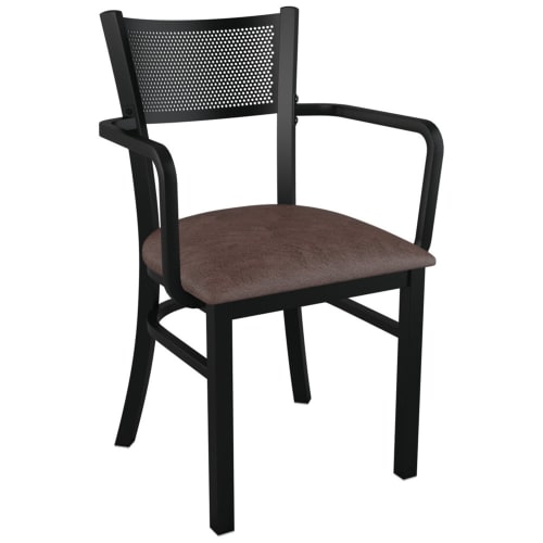 Metal Checker Back Restaurant Chair