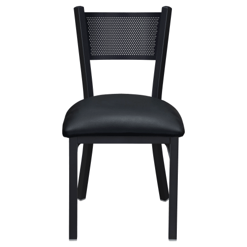 Metal Checker Back Restaurant Chair