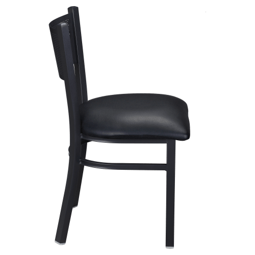 Metal Checker Back Restaurant Chair