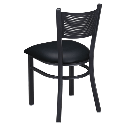 Metal Checker Back Restaurant Chair