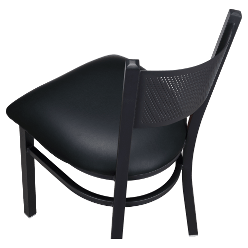 Metal Checker Back Restaurant Chair