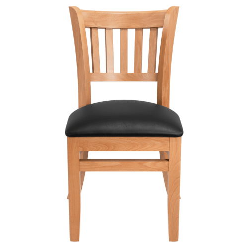 Premium US Made Vertical Slat Wood Restaurant Chair