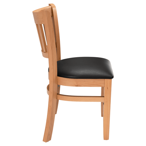 Premium US Made Vertical Slat Wood Restaurant Chair