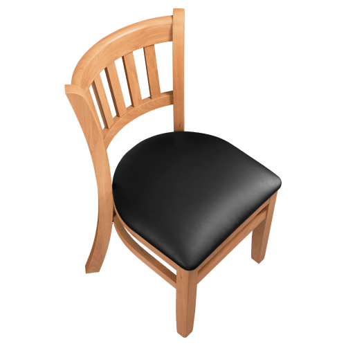 Premium US Made Vertical Slat Wood Restaurant Chair