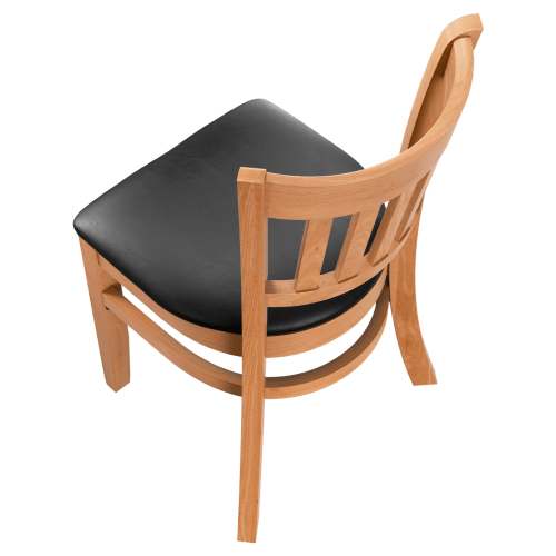 Premium US Made Vertical Slat Wood Restaurant Chair