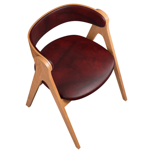 Strand Wood Chair with Padded Back