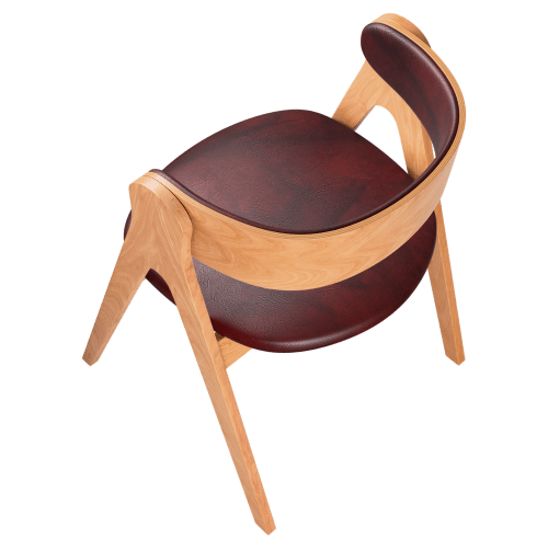 Strand Wood Chair with Padded Back