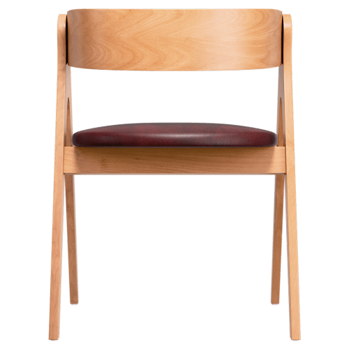 Strand Wood Chair with Padded Back