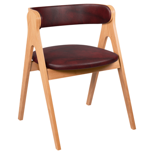 Strand Wood Chair with Padded Back