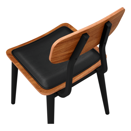 Basel Metal Chair with Padded Back