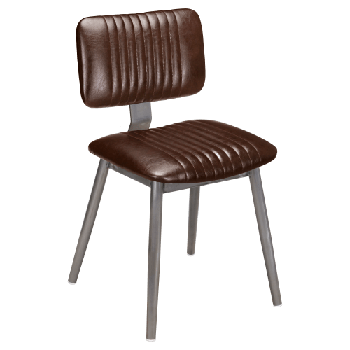 Ethan Metal Chair in Clear Coat