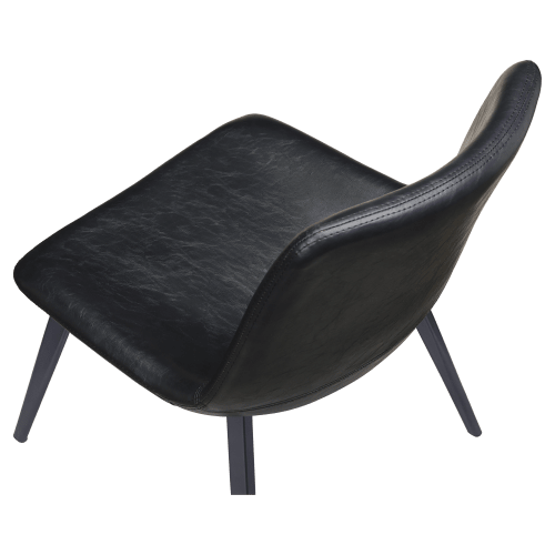 Luna Metal Chair with Black Finish