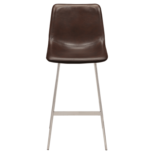 Luna Metal Bar Stool with Clear Coat Finish