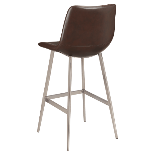 Luna Metal Bar Stool with Clear Coat Finish
