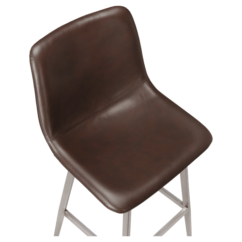 Luna Metal Bar Stool with Clear Coat Finish