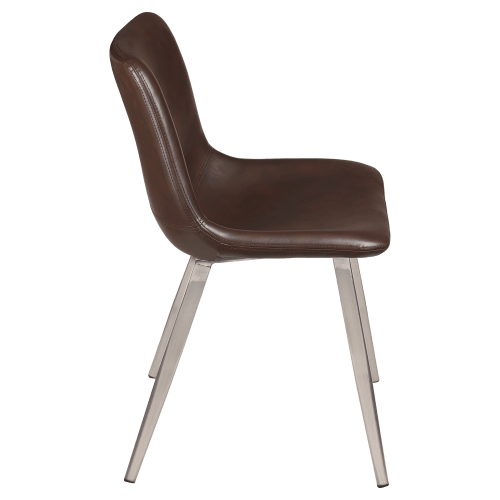 Luna Metal Chair with Clear Coat Finish