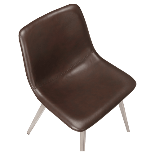 Luna Metal Chair with Clear Coat Finish