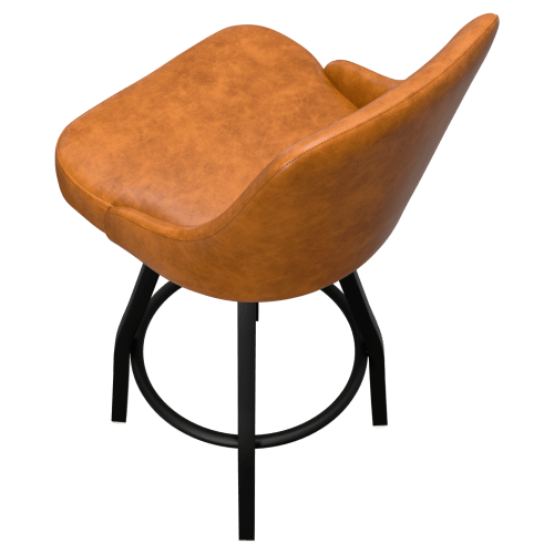 Premium Mauro Bucket Swivel Bar Stool