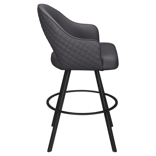 Invicta Premium Bucket Swivel Bar Stool with Circular Frame