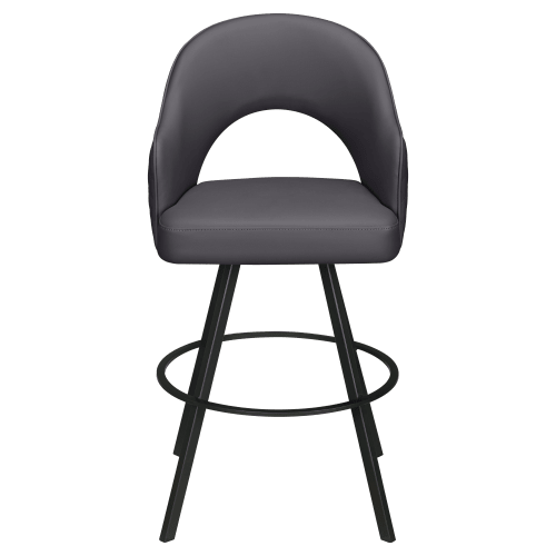 Invicta Premium Bucket Swivel Bar Stool with Circular Frame