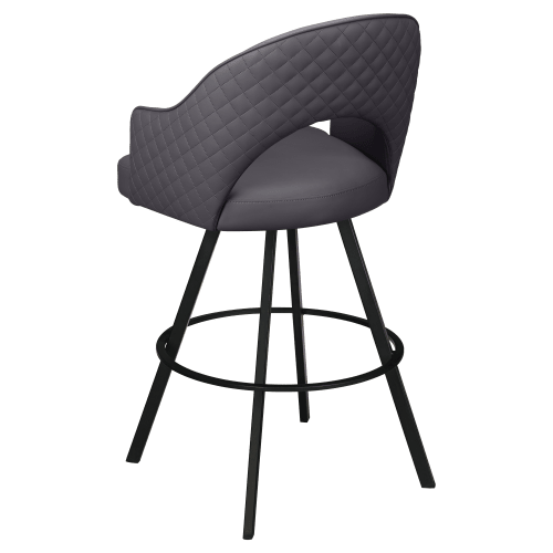 Invicta Premium Bucket Swivel Bar Stool with Circular Frame