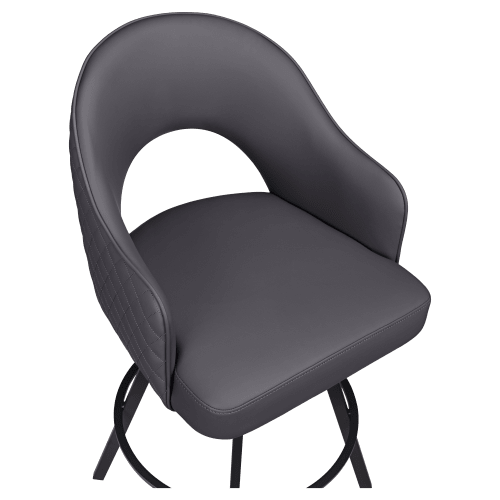 Invicta Premium Bucket Swivel Bar Stool with Circular Frame