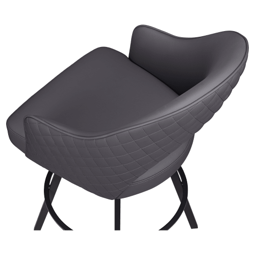 Invicta Premium Bucket Swivel Bar Stool with Circular Frame