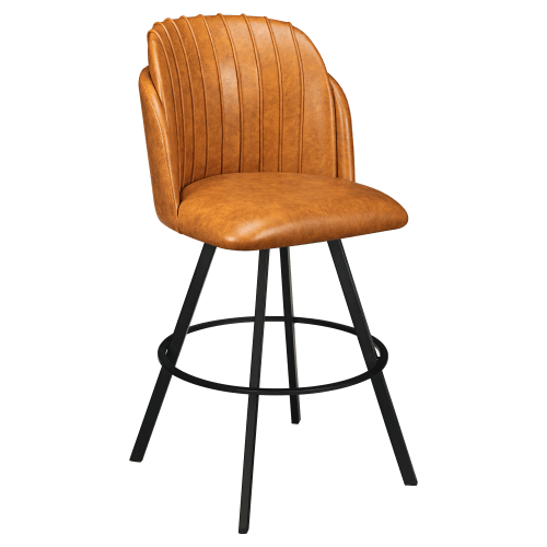 Premium Sooti Swivel Bar Stool with Circular Frame