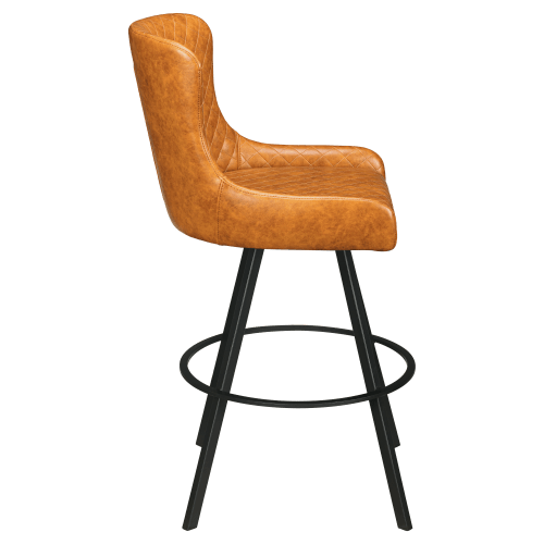 Premium Savino Swivel Bar Stool with Circular Frame