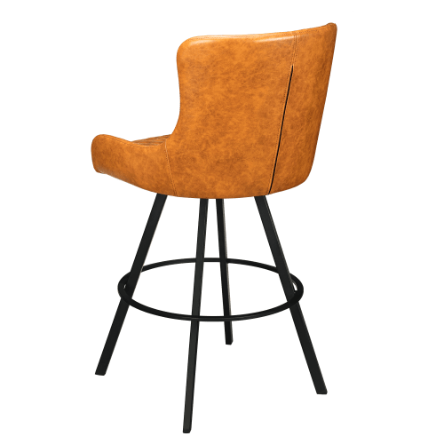 Premium Savino Swivel Bar Stool with Circular Frame