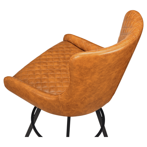 Premium Savino Swivel Bar Stool with Circular Frame