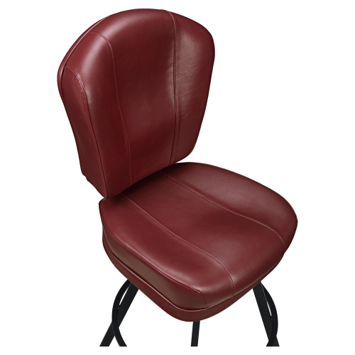 Lusso 3-Channel Premium Casino Bucket Bar Stool with Circular Frame