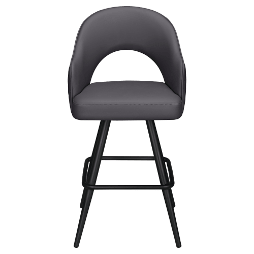 Invicta Premium Bucket Swivel Bar Stool with Square Frame