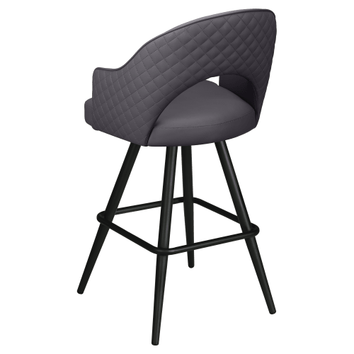 Invicta Premium Bucket Swivel Bar Stool with Square Frame