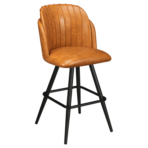 Premium Sooti Swivel Bar Stool with Square Frame