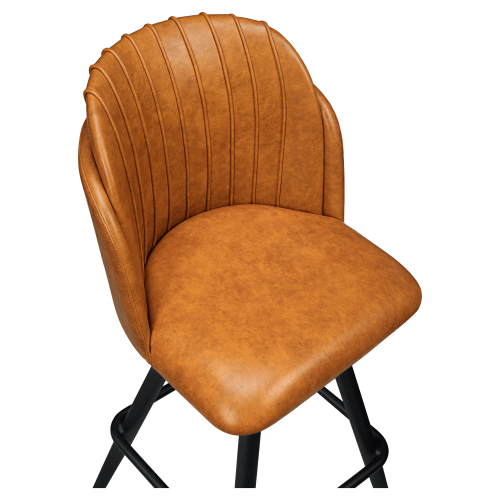 Premium Sooti Swivel Bar Stool with Square Frame