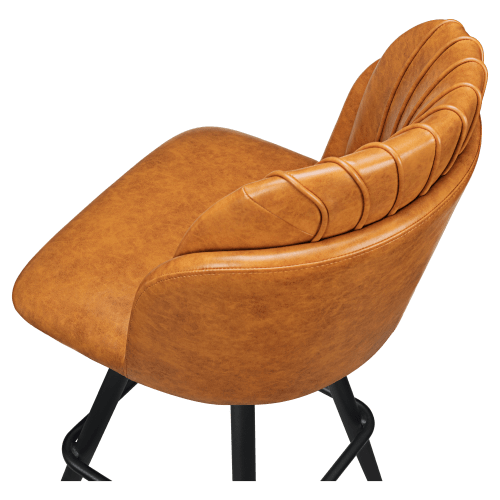 Premium Sooti Swivel Bar Stool with Square Frame