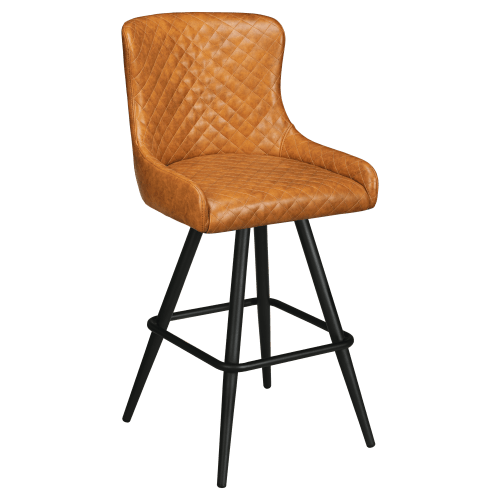 Premium Savino Swivel Bar Stool with Square Frame
