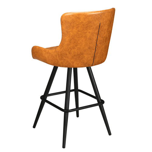Premium Savino Swivel Bar Stool with Square Frame