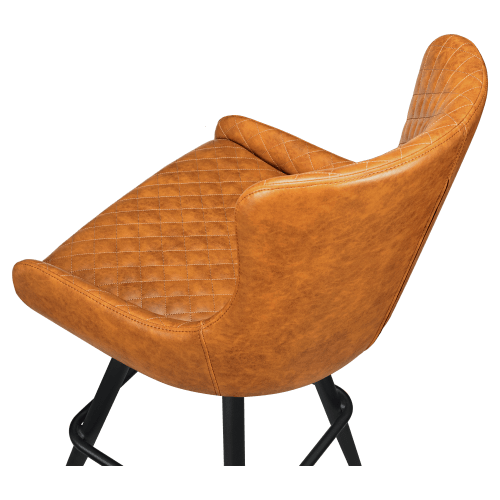 Premium Savino Swivel Bar Stool with Square Frame