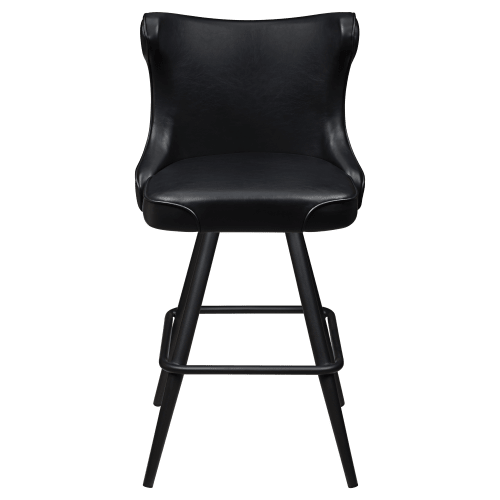 Darlo Premium Bucket Swivel Bar Stool with Square Frame
