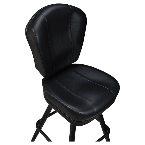 Lusso 3-Channel Premium Casino Bucket Bar Stool with Square Frame